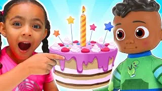 Thumbnail: Happy Birthday Song | Leah Pretend Play Sing-Along to Nursery Rhymes Kids Songs