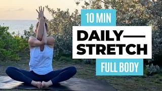 Thumbnail: 10 MINUTE DAILY MORNING STRETCH | No Talking Full Body Yoga Stretch 🧘‍♀️