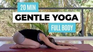 Thumbnail: 20 MINUTE GENTLE YOGA ROUTINE | No Talking, Full Body Yoga Stretch to Relax 🧘‍♀️