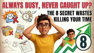 Thumbnail: Why You're Always Busy but Never Caught Up  -  The 8 Wastes Explained for Freelancers
