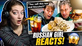 Thumbnail: Russian Girl Reacts to Southern Biscuits and Gravy! What is even this?? 🤯