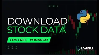 Thumbnail: Download any stock's data for free using yfinance Python library