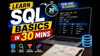 Thumbnail: SQL Basics in 30 Minutes | Full Beginner Tutorial
