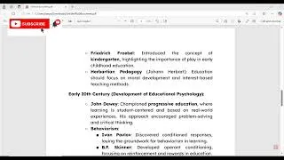 Thumbnail: Psychology of Education | History on Psychology of Education