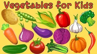 Thumbnail: Vegetables Name for Kids | Vegetables Vocabulary  | Vegetable Names for Toddlers 