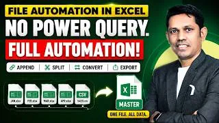 Thumbnail: Stop Doing Excel Work Manually! 15 Powerful File Automation Tools