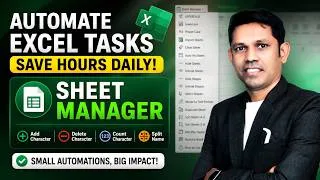 Thumbnail: Forget Manual Excel Work 🚀 Automate Every Sheet in Seconds