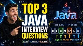 Thumbnail: Find Largest, 2nd Largest & 3rd Largest Element in Java | Coding Interview