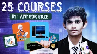Thumbnail: 25+ Course in 1 Play store app | Start your journey | free Certificate | Subscribe for More | 🧮🧮