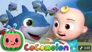 Thumbnail: "🎵 Dive into Adventure! The Epic Tale of 'Five Little Sharks' – Catch the Wave of Fun! 🌊🦈"