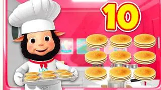 Thumbnail: Yummy 10 Little Pancakes! 🥞🌟 Fun Counting Song | Nursery Rhymes & Kids Songs - ABCs and 123s