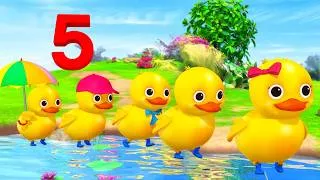 Thumbnail: 5 Little Ducks, Monkeys And Monsters!  + More Nursery Rhymes & Kids Songs - ABCs and 123s