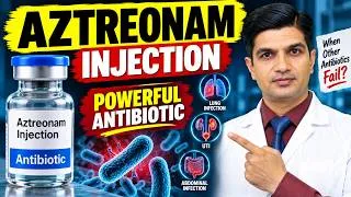 Thumbnail: Aztreonam Injection: यह Powerful Antibiotic किन Infection में दी जाती है?