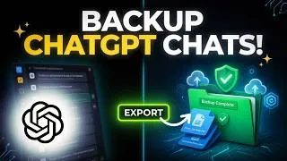 Thumbnail: How to Backup ChatGPT Chats | Export & Save ChatGPT Conversations