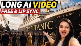 Thumbnail: Make Long AI Videos FREE 🔥One Click, Own Face, Lip Sync ✨ AI Video kase banaye 🔥Ritika AI
