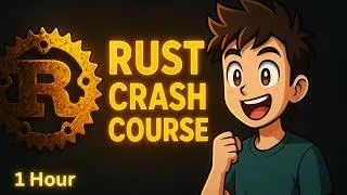 Thumbnail: Rust Course 2025 – Learn Rust Programming Fast | 1-Hour Beginner Crash Course (Wasm Ready)