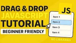 Thumbnail: Drag & Drop JavaScript Tutorial – Build a Sortable List (Touch + Mouse)