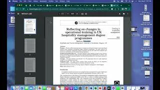 Thumbnail: Literature Review for OJT of Hospitality and Tourism Management Students