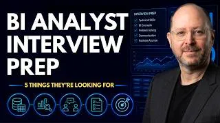 Thumbnail: BI Analyst Interview Questions: 5 Things Interviewers Are Looking For