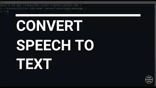 Thumbnail: Convert Audio to Text with Amazon Transcribe | Beginnner | Quick tips | Tutorial