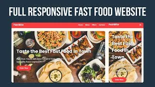 Thumbnail: Build a Responsive Fast Food Website in 15 Minutes | HTML & CSS Tutorial for Beginners