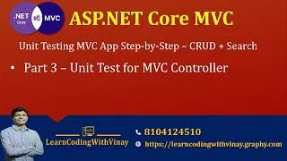 Thumbnail: Unit testing MVC App - Unit tests for MVC Controller