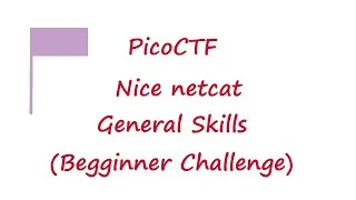 Thumbnail: PicoCTF - Nice Netcat | General Skills | Beginner Challenge