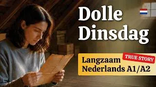 Thumbnail: Dolle Dinsdag 🇳🇱 Langzaam Nederlands A1/A2 | KNM Geschiedenis