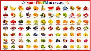 Thumbnail: Learn 100+ Fruit Names 🤔 | Singular & plural forms | Improve your English vocabulary