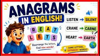 Thumbnail: What is an ANAGRAM? 🤔 | Rearrange letters to make a new word | Learn with examples