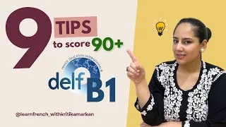 Thumbnail: French DELF B1 | Exam preparation tips | Score 90+ in your French exam | #delfb1