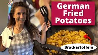 Thumbnail: How to Make German Fried Potatoes (Bratkartoffeln) + Vocabulary