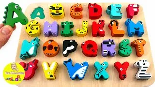 Thumbnail: Learn ABC with Animal Zoo Puzzle Fun Toy | ABC Alphabet Learning for Toddlers & Preschool Kids A-Z 