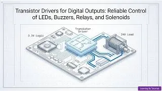Thumbnail: Transistor Drivers for Digital Outputs: Reliable Control of LEDs, Buzzers, Relays, and Solenoids