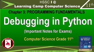 Thumbnail: Debugging in Python Class 11 | Python Debugger pdb | Python IDLE | FBISE New Edition Book | Python