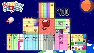 Thumbnail: Numberblocks Puzzle Tetris Game in Space (Learn To Count Numberblock 900)