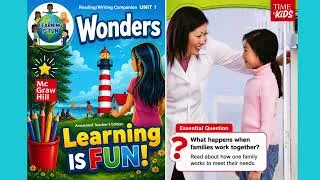 Thumbnail: Families Work! 👨‍👩‍👧‍👦💙 | Wonders Grade 2 Unit 1 / Read Aloud for Kids