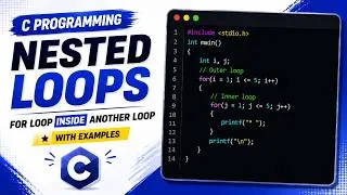 Thumbnail: Nested Loops in C Programming | For Loop Inside Another Loop with Examples