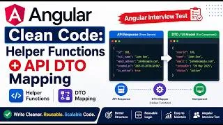 Thumbnail: Stop Putting Every Function in Angular Service! | Helper Functions + DTO Mapping | Angular Interview