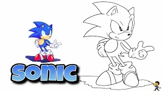 Thumbnail: How to Draw Sonic from Sonic the Hedgehog EASY! ⚡ Step-by-Step