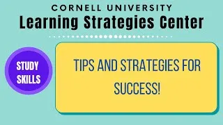 Thumbnail: Study Skills Tips: utilizing study groups and calendars, strategies for Zoom fatigue.