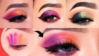 Thumbnail: 4 Colourful Eye Makeup Tutorial || Party eyeshadow Look || Shilpa