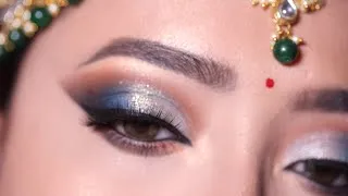 Thumbnail: BRIDAL Blue Smokey Eyeshadow Look || Easy to create Eye Makeup Tutorial || Shilpa