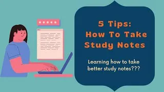 Thumbnail: How to take study notes | Tips | Note taking methods and tips