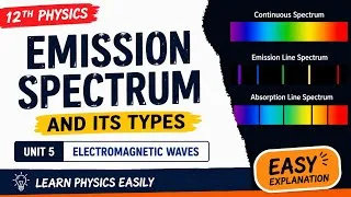 Thumbnail: Emission spectrum and its types | Unit 5 Electromagnetic waves| 12 th Physics| Learn Physics Easily 