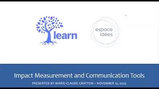 Thumbnail: Developing Impact Measurement & Communication Tools with Espace Idées