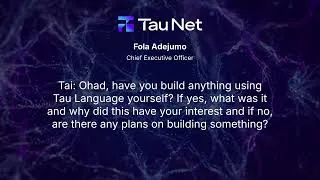 Thumbnail: Tau Q&A [3-26-3] Has Ohad Built Anything Using Tau Language Himself?