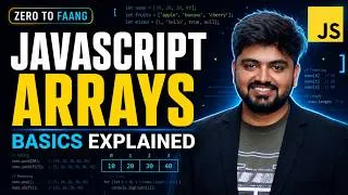 Thumbnail: Day 6 | JavaScript Arrays Explained | Indexing, Length, Add, Remove & Loops