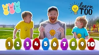 Thumbnail: Counting and Coloring Easter Eggs! 🐰🐣🥚 Easter Egg Hunt for Kids