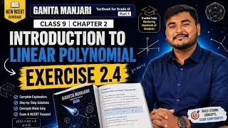 Thumbnail: Class 9 Maths | Exercise 2.4 | Chapter 2: Introduction to Linear Polynomials | Ganita Manjari | Sol.